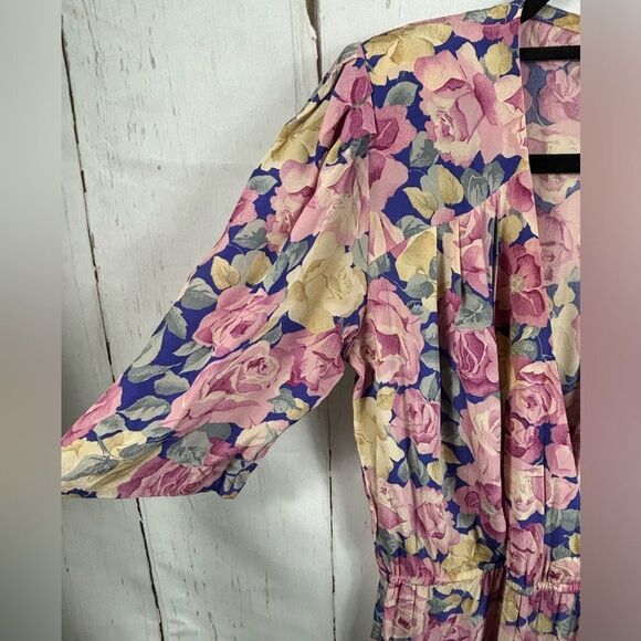 Vintage Lynda Pizzuto for Phoebe Dress Floral Prind - Picture 3 of 16